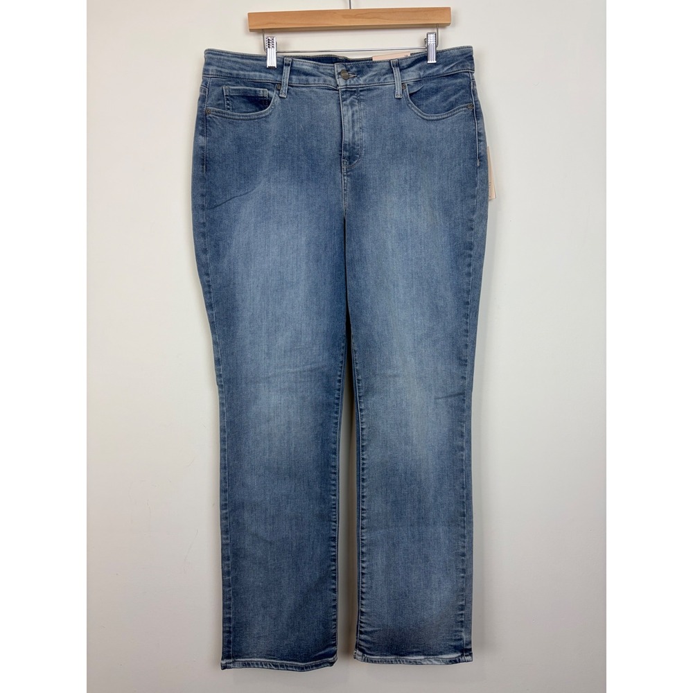 NYDJ Women's Marilyn‎ Straight Jeans Haley Size 18 Stretch Denim